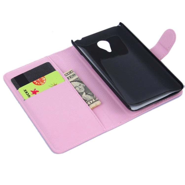 Lichee Texture Leather Case with Holder & Card Slots & Wallet for Meizu M1 Note