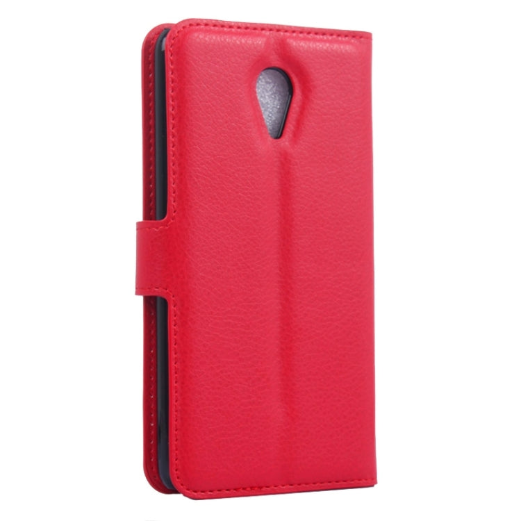 Lichee Texture Leather Case with Holder & Card Slots & Wallet for Meizu M1 Note