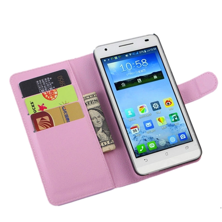 Lichee Texture Leather Case with Holder & Card Slots & Wallet for Asus X002 / X003