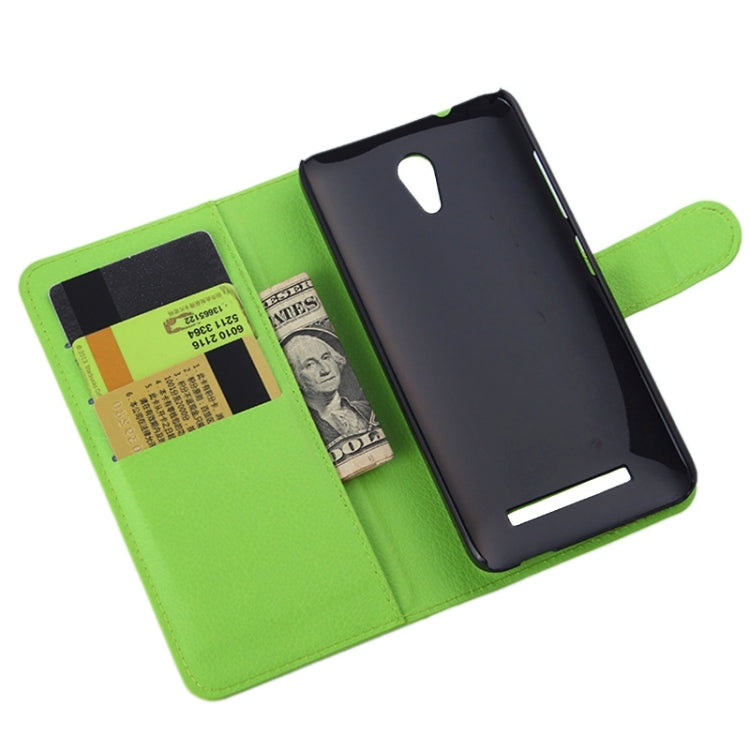 Lichee Texture Leather Case with Holder & Card Slots & Wallet for Asus X002 / X003