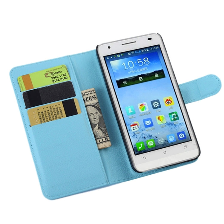 Lichee Texture Leather Case with Holder & Card Slots & Wallet for Asus X002 / X003