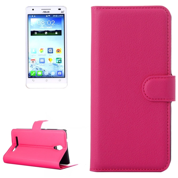 Lichee Texture Leather Case with Holder & Card Slots & Wallet for Asus X002 / X003