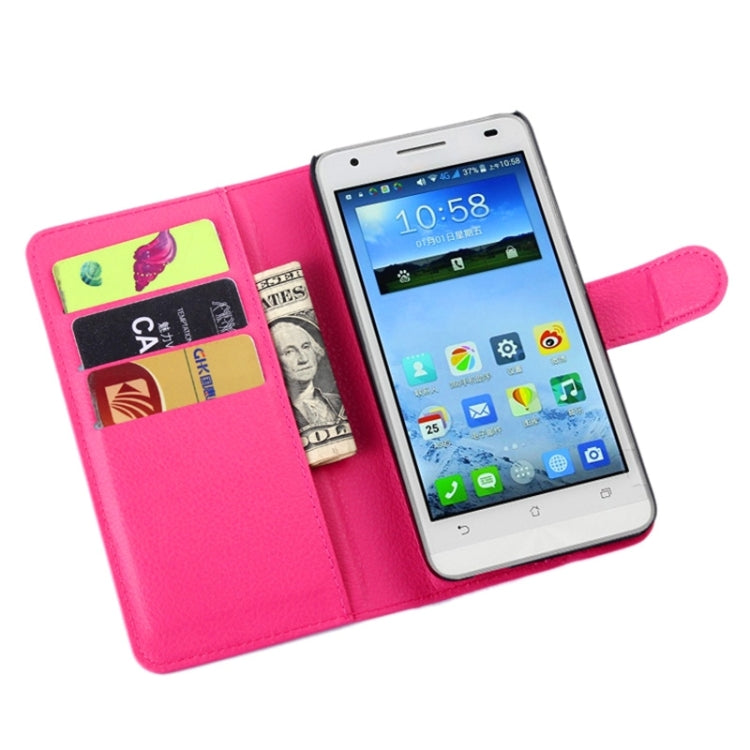 Lichee Texture Leather Case with Holder & Card Slots & Wallet for Asus X002 / X003