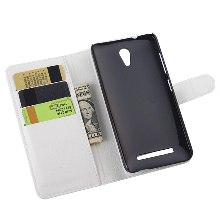 Lichee Texture Leather Case with Holder & Card Slots & Wallet for Asus X002 / X003