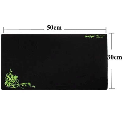 Large Natural Rubber Game Mouse Pad, Size: 50x30cm(Black)