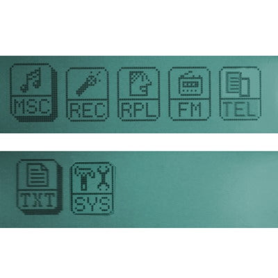 2GB MP3 Player with LCD Screen, Support FM Radio, Work with AAA battery, Use as USB Flash Disk(Blue)