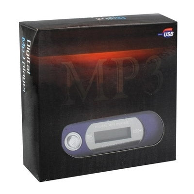 2GB MP3 Player with LCD Screen, Support FM Radio, Work with AAA battery, Use as USB Flash Disk(Blue)
