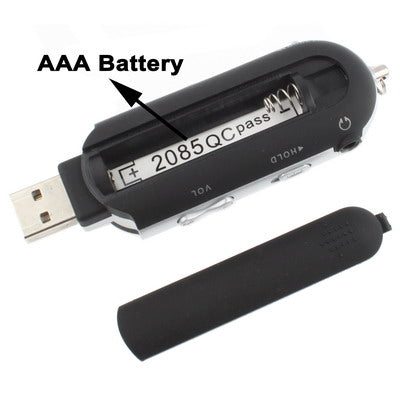 4GB MP3 Player with LCD Screen, Support FM Radio, Work with AAA battery, Use as USB Flash Disk(Black)