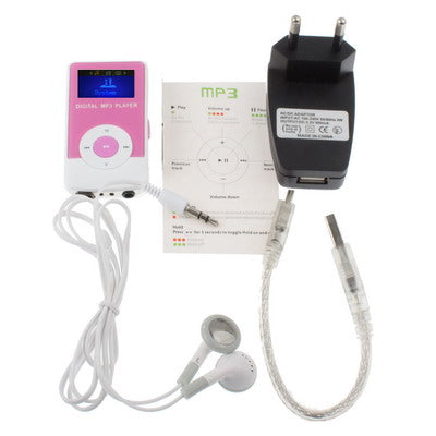 2GB MP3 Player with LCD Screen & Speaker (Magenta)