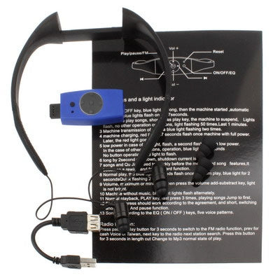 4GB Waterproof IPX8 Sport MP3 Player with FM Radio function