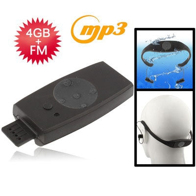 4GB Waterproof IPX8 Sport MP3 Player with FM Radio function