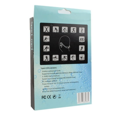 4GB Waterproof IPX8 Sport MP3 Player with FM Radio function