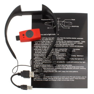 4GB Waterproof IPX8 Sport MP3 Player with FM Radio function