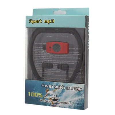 4GB Waterproof IPX8 Sport MP3 Player with FM Radio function