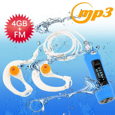 4GB Waterproof IPX8 MP3 Player with FM Radio function