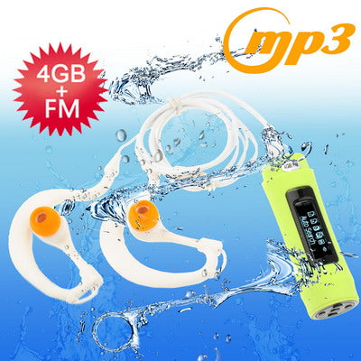 4GB Waterproof IPX8 MP3 Player with FM Radio function
