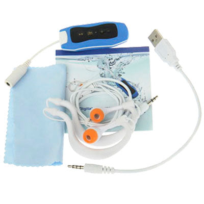 4GB Waterproof IPX8 Maximun Functional Depth 50m MP3 Player with FM Stereo & Belt Clamp