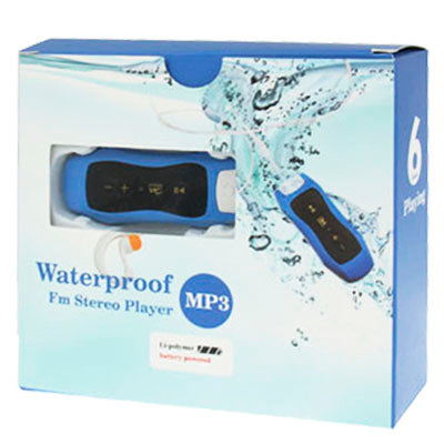 4GB Waterproof IPX8 Maximun Functional Depth 50m MP3 Player with FM Stereo & Belt Clamp