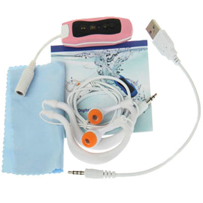 4GB Waterproof IPX8 Maximun Functional Depth 50m MP3 Player with FM Stereo & Belt Clamp