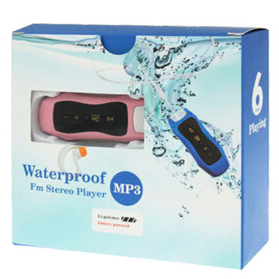 4GB Waterproof IPX8 Maximun Functional Depth 50m MP3 Player with FM Stereo & Belt Clamp