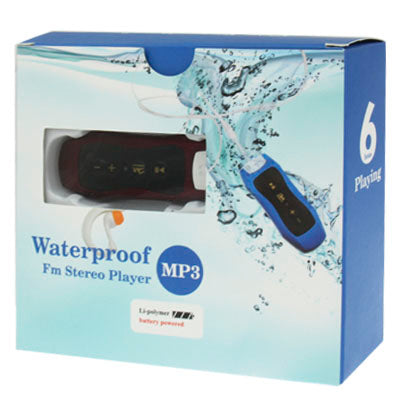 4GB Waterproof IPX8 Maximun Functional Depth 50m MP3 Player with FM Stereo & Belt Clamp