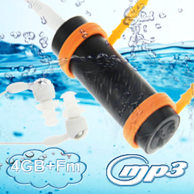 4GB Swimming Sport IPX8 Waterproof MP3 Player with FM Stereo