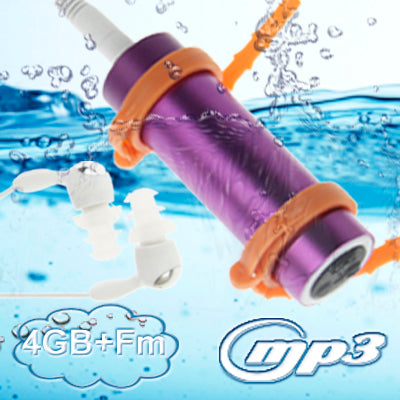 4GB Swimming Sport IPX8 Waterproof MP3 Player with FM Stereo