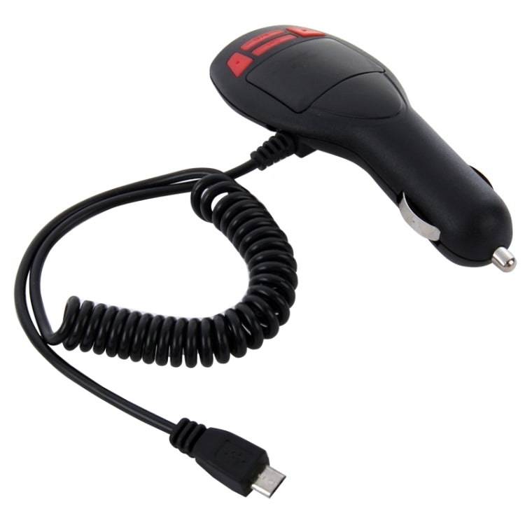 MP3 Player FM Transmitter Car Charger with Remote Control, Support TF Card and USB Port(Black)