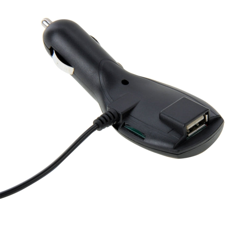 MP3 Player FM Transmitter Car Charger with Remote Control, Support TF Card and USB Port(Black)
