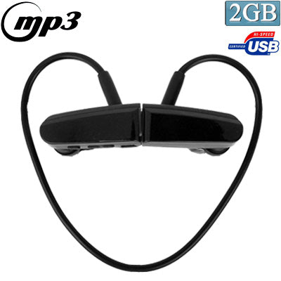 Sport MP3 Player Headset with 2GB Memory, Music Format: MP3 / WMA (Black)