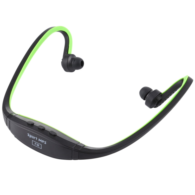 Neck-style Sport MP3 Earphone with TF Card Slot, Music Format: MP3 / WMA / WAV