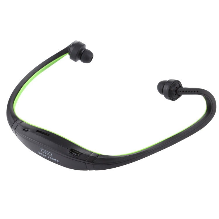 Neck-style Sport MP3 Earphone with TF Card Slot, Music Format: MP3 / WMA / WAV