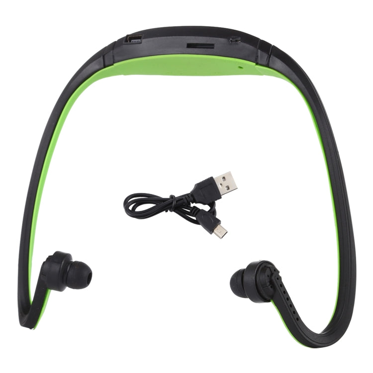 Neck-style Sport MP3 Earphone with TF Card Slot, Music Format: MP3 / WMA / WAV