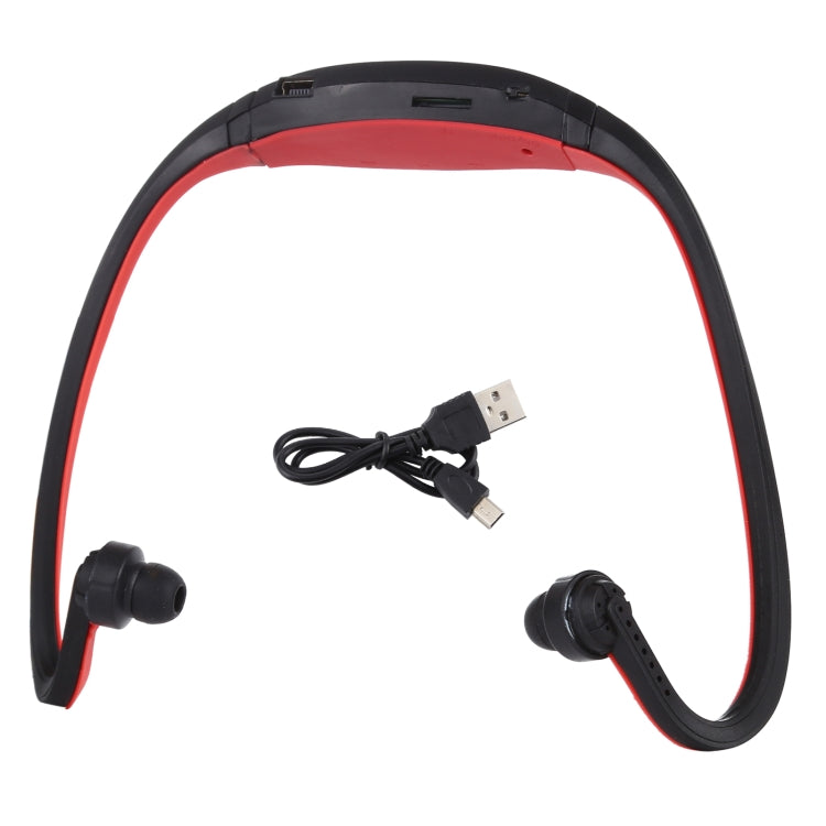 Neck-style Sport MP3 Earphone with TF Card Slot, Music Format: MP3 / WMA / WAV