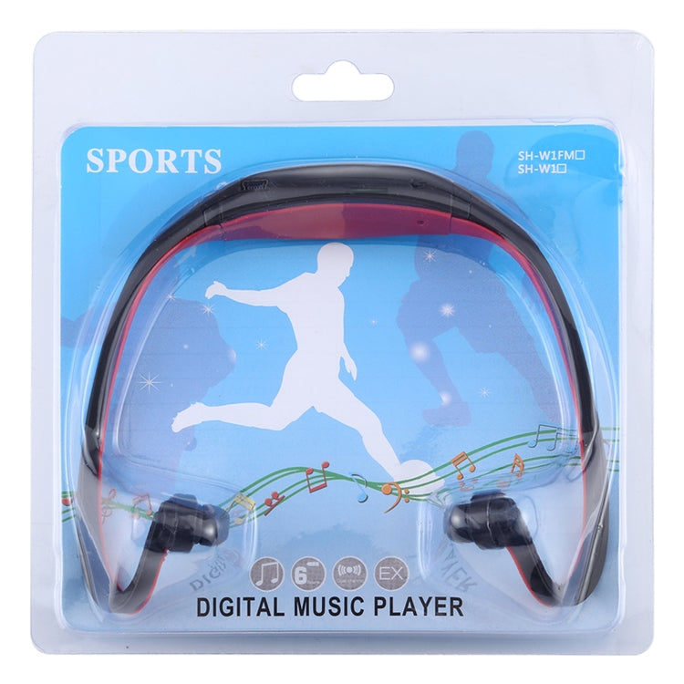 Neck-style Sport MP3 Earphone with TF Card Slot, Music Format: MP3 / WMA / WAV