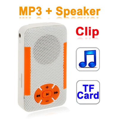 TF (Micro SD) Card Slot MP3 Player with Speaker, Clip