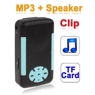 TF (Micro SD) Card Slot MP3 Player with Speaker, Clip