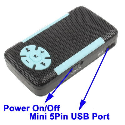 TF (Micro SD) Card Slot MP3 Player with Speaker, Clip