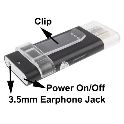 TF (Micro SD) Card Slot MP3 Player with Clip