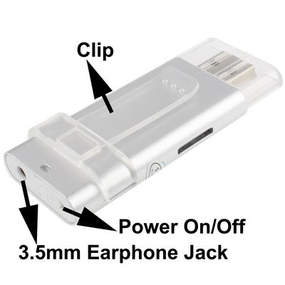TF (Micro SD) Card Slot MP3 Player with Clip