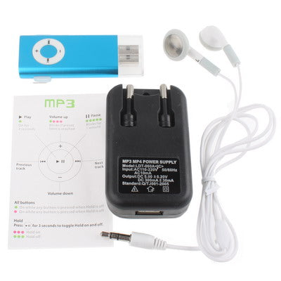 TF (Micro SD) Card Slot MP3 Player with Clip