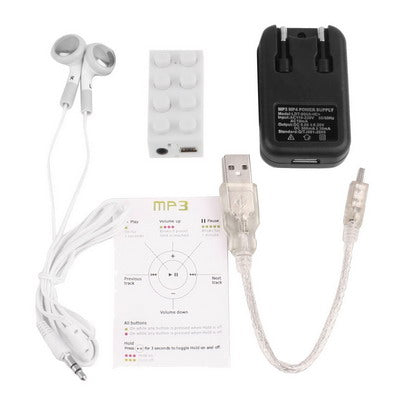 Building Block Style MP3 Player with TF (Micro SD) Card Slot