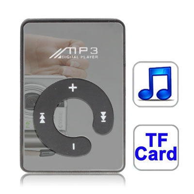 Mirror MP3 Player with TF Card Slot, Clip