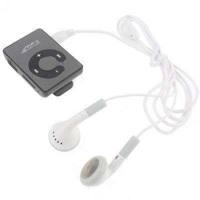 Mirror MP3 Player with TF Card Slot, Clip