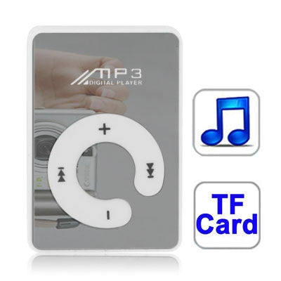 Mirror MP3 Player with TF Card Slot, Clip
