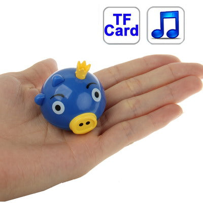 Angry Birds Green Pig Style TF (Micro SD) Card Slot Mini MP3 Player