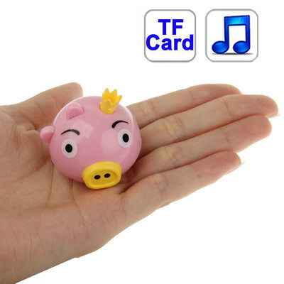 Angry Birds Green Pig Style TF (Micro SD) Card Slot Mini MP3 Player