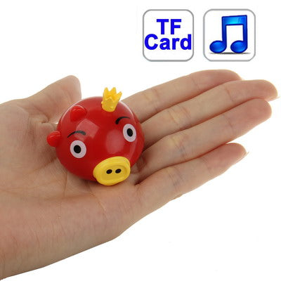Angry Birds Green Pig Style TF (Micro SD) Card Slot Mini MP3 Player