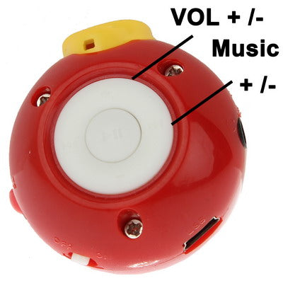 Angry Birds Green Pig Style TF (Micro SD) Card Slot Mini MP3 Player