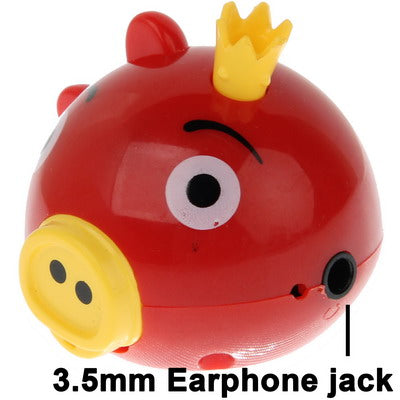 Angry Birds Green Pig Style TF (Micro SD) Card Slot Mini MP3 Player